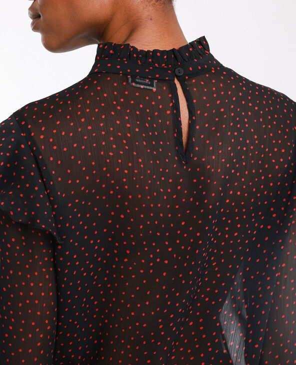 Blouse à pois noir - Pimkie