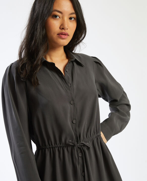 Robe chemise gris foncé - Pimkie