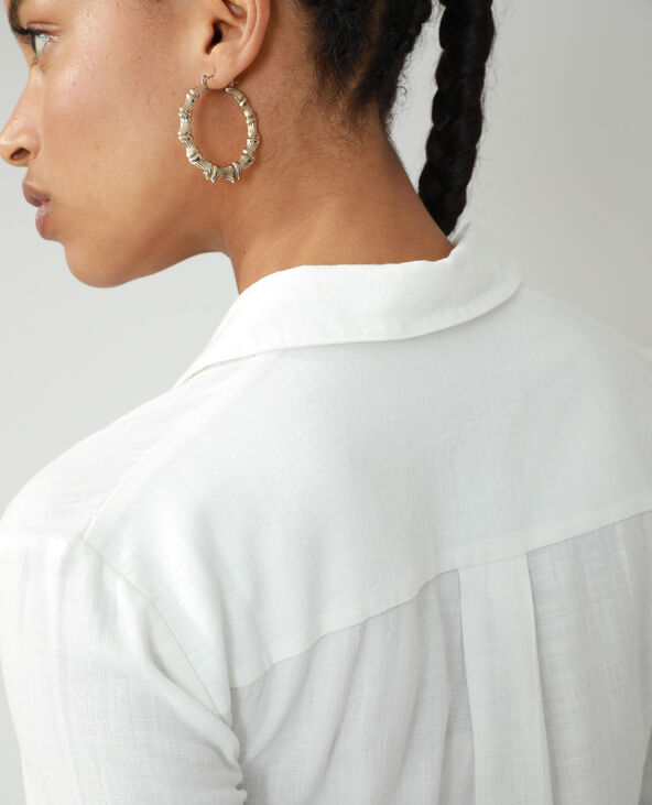 Chemise oversize asymétrique blanc - Pimkie