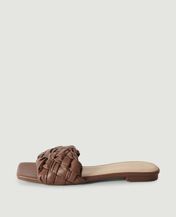 Mules tressées marron - Pimkie