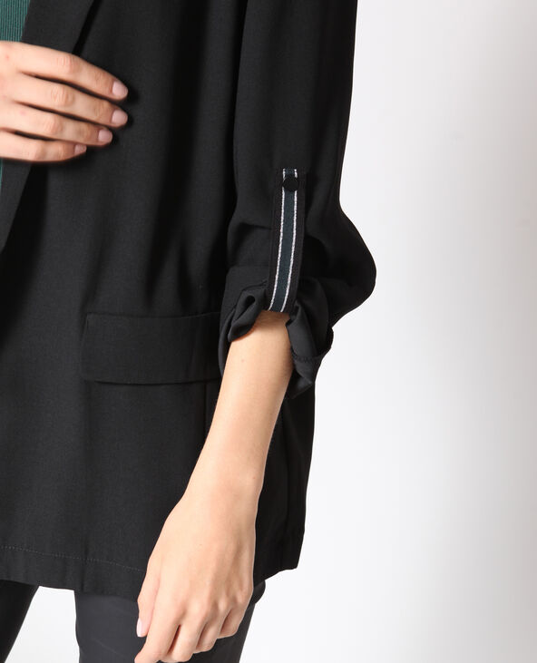 Blazer noir discount fluide