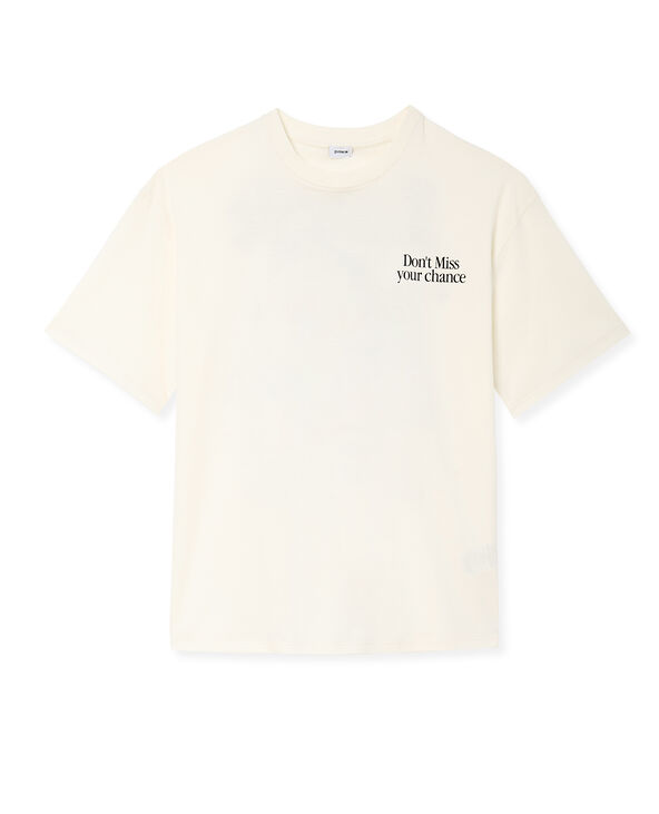 T-shirt oversize avec print devant et dos blanc - Pimkie
