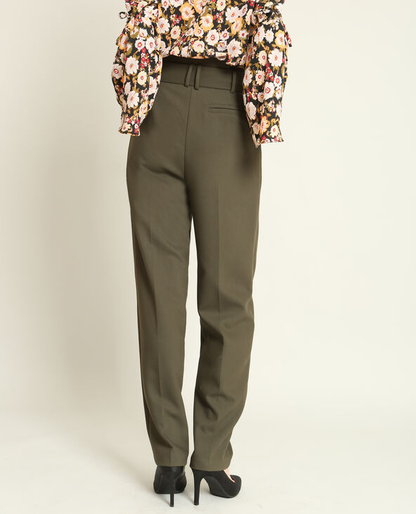 Pantalon carotte vert foncé - Pimkie