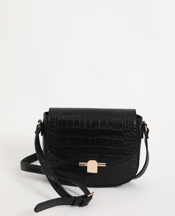 Petit sac noir croco cheap