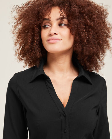 Chemise cintrée noir - Pimkie
