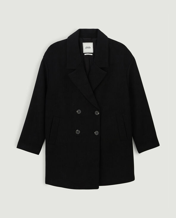 Caban oversize en drap de laine