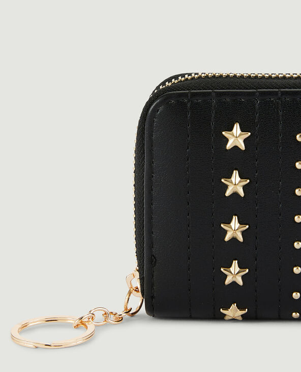 Porte-monnaie clouté noir - Pimkie