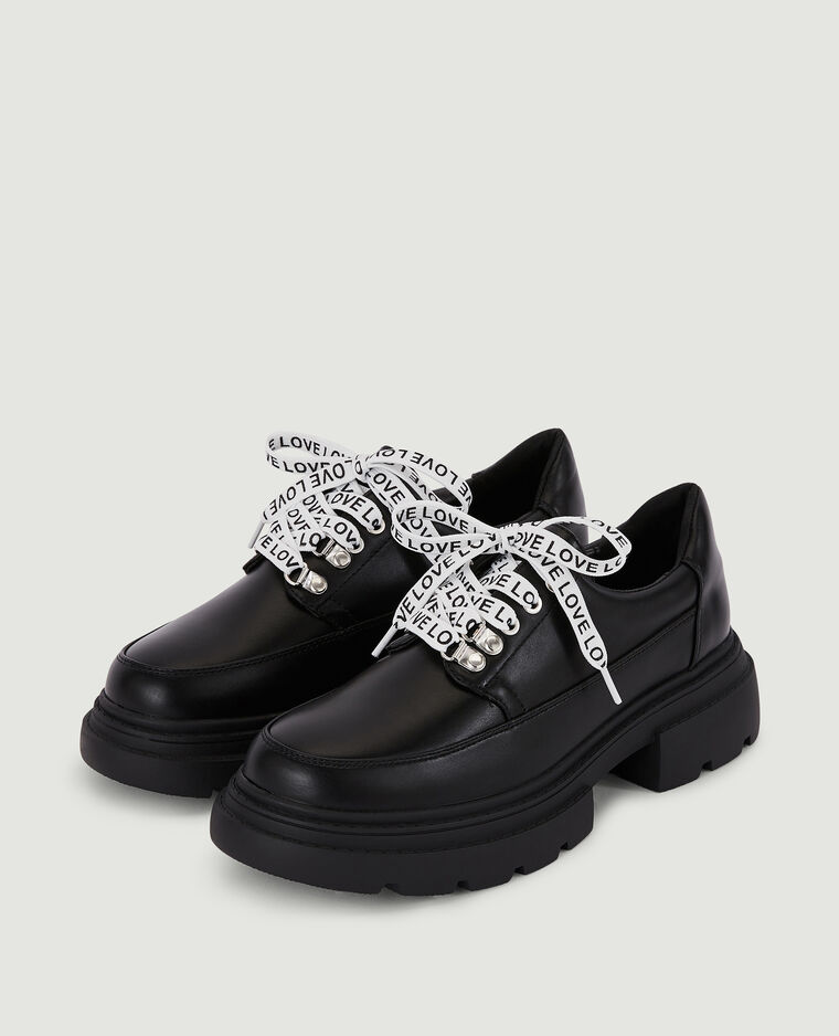Derbies semelles crantées noir - Pimkie