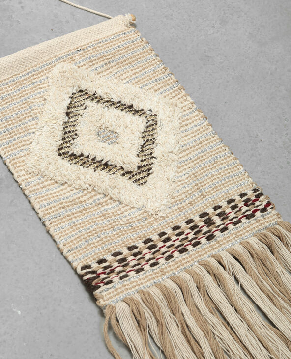 Tapisserie murale tissée avec lurex blanc - Pimkie