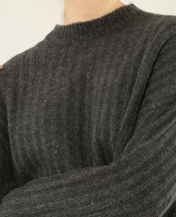 Pull oversize gris chiné - Pimkie