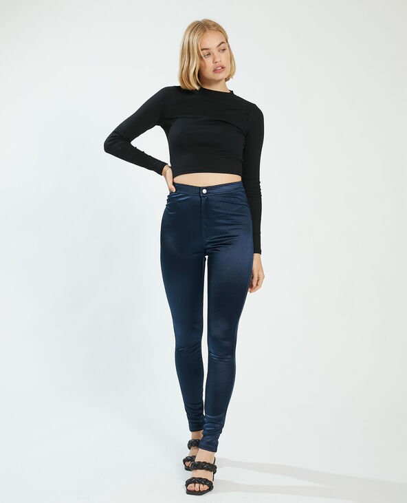 Jegging irisé bleu marine - Pimkie