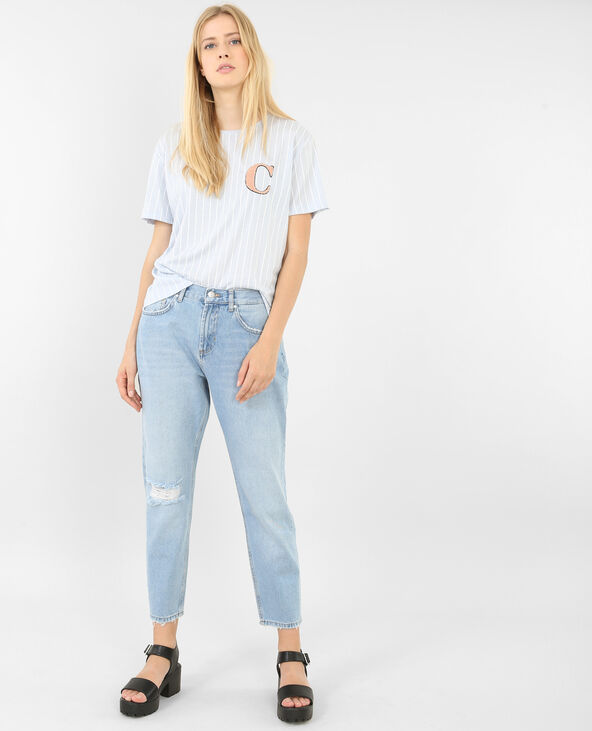 T-shirt type baseball bleu - Pimkie