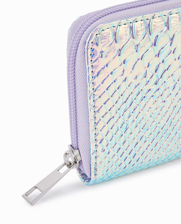 Porte-monnaie effet serpent irisé violet - Pimkie