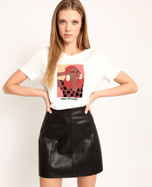 T-shirt imprimé blanc - Pimkie
