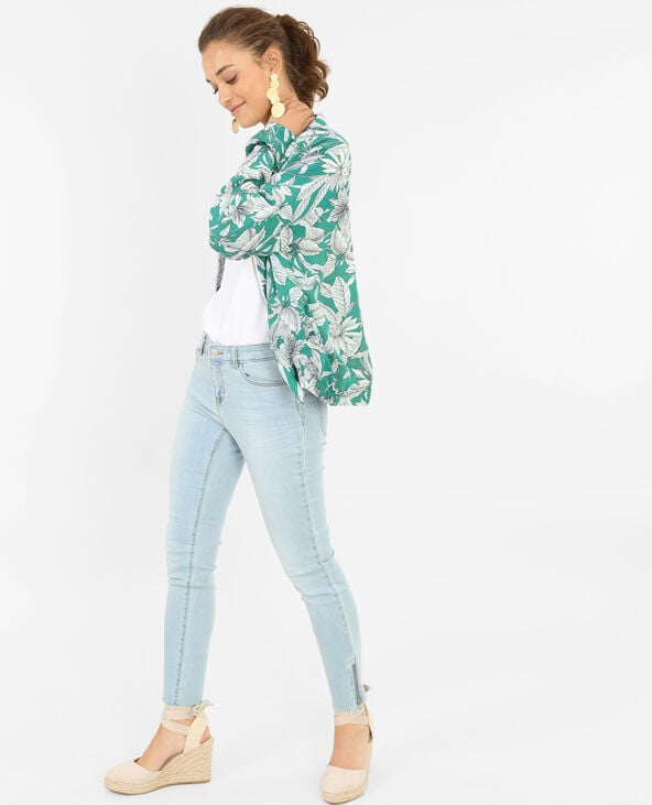 Bomber imprimé tropical blanc - Pimkie