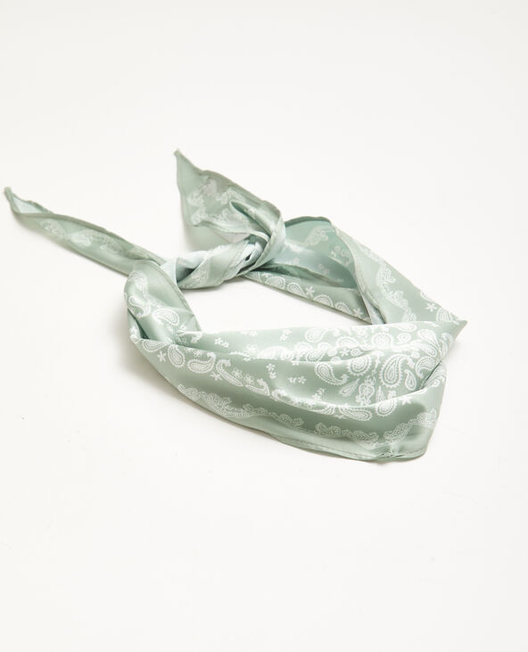 Foulard bandeau pour cheveux motif bandana beige - Pimkie