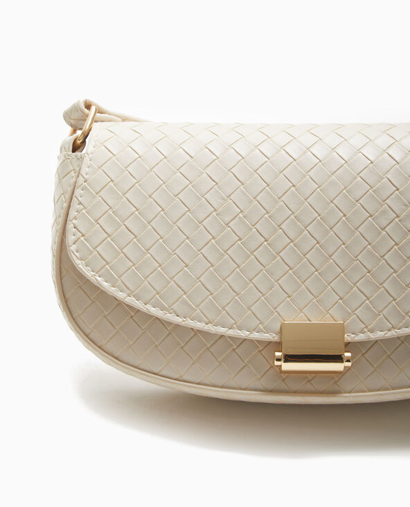 Sac boxy effet tressé beige - Pimkie