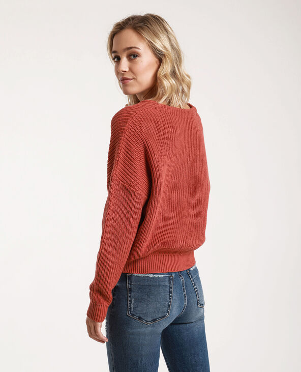 Gilet court bordeaux - Pimkie