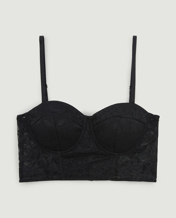 Brassière en dentelle noir - Pimkie