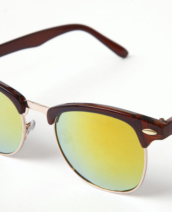 Lunettes de soleil rétro marron - Pimkie
