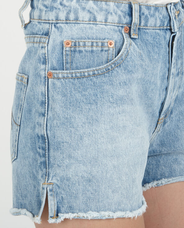Short en jean taille haute bleu - Pimkie