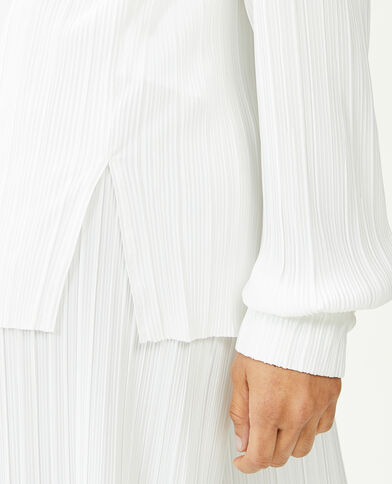 Chemise maille plissée blanc - Pimkie
