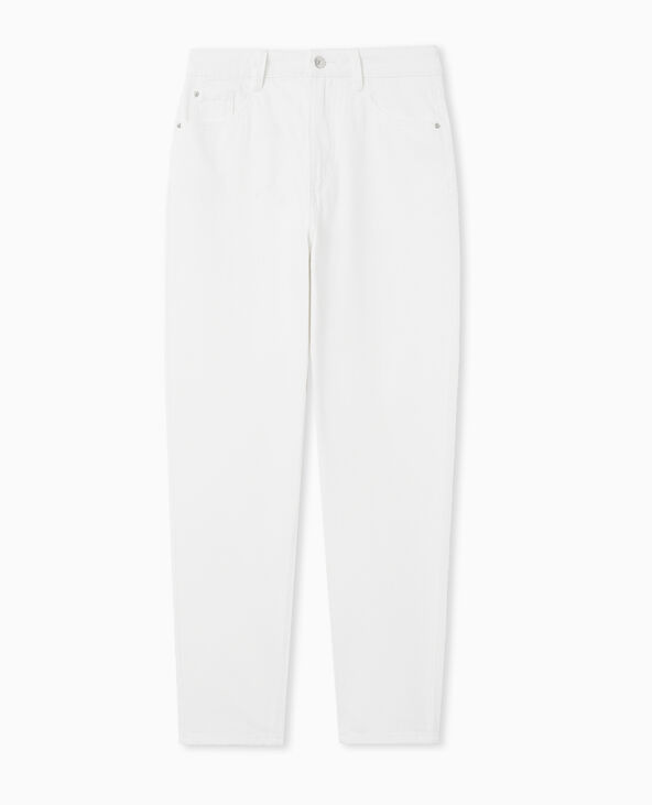 Jean mom taille haute blanc - Pimkie