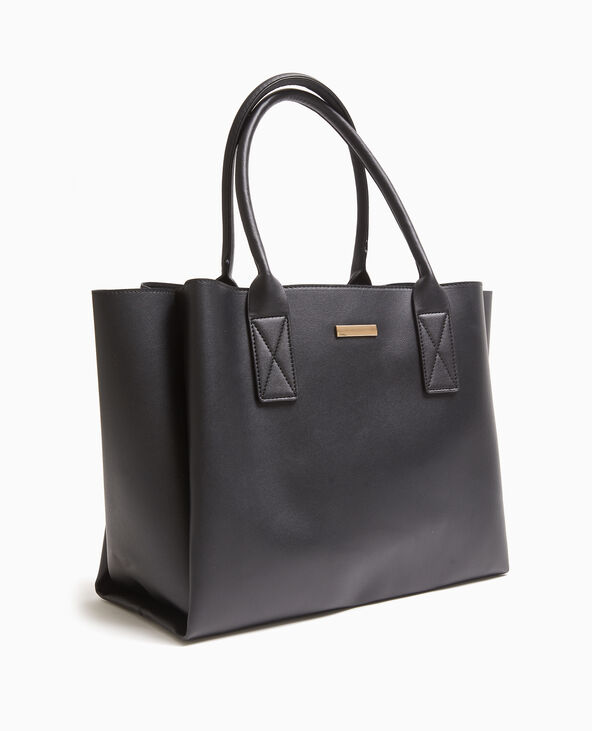 Sac cabas 3 compartiments noir - Pimkie