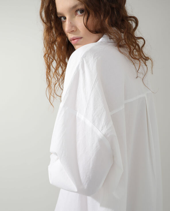 Robe chemise blanche online oversize femme