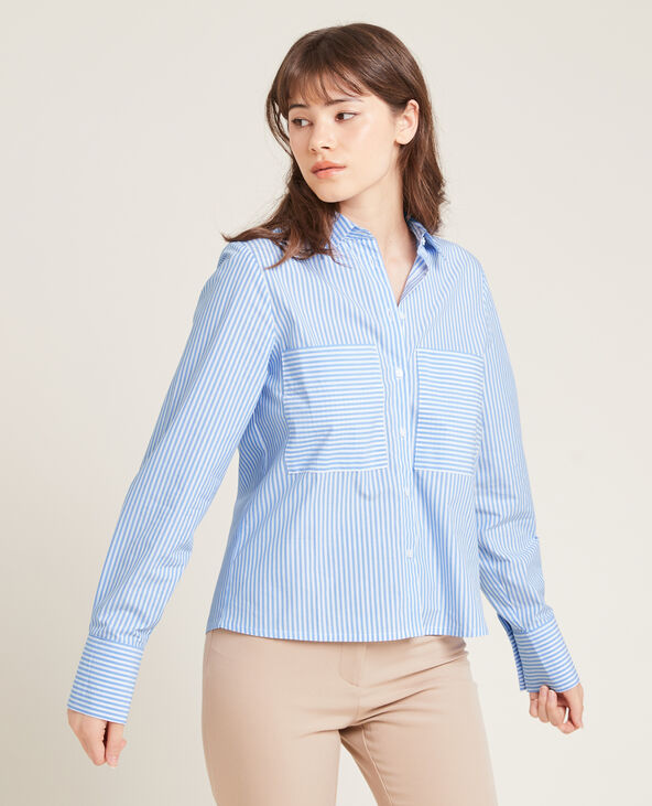 Chemise manches longues bleu - Pimkie