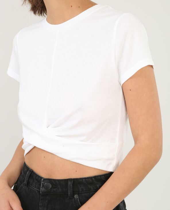 Cropped top twisté blanc - Pimkie