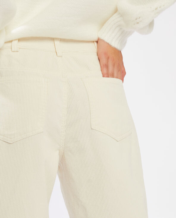 Pantalon velours blanc - Pimkie