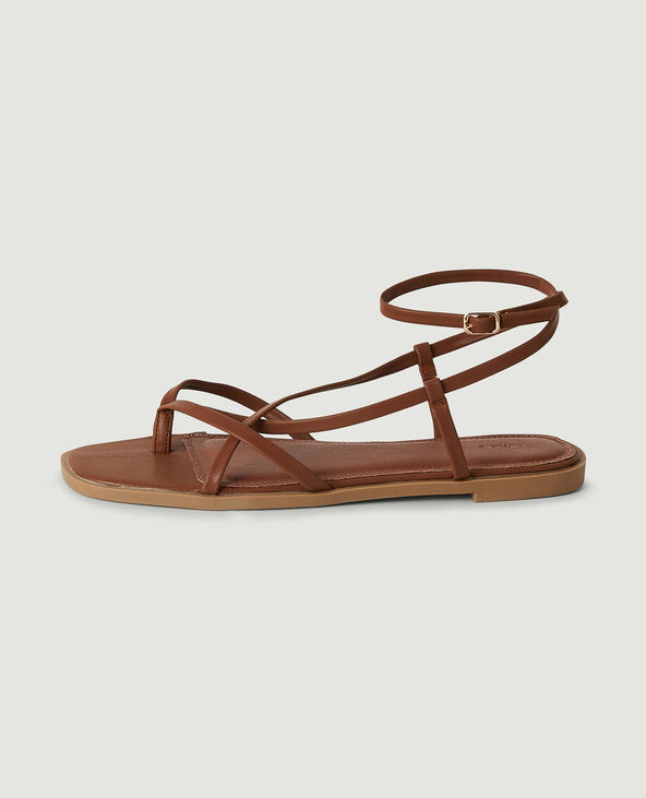 Sandales plates a nouer best sale
