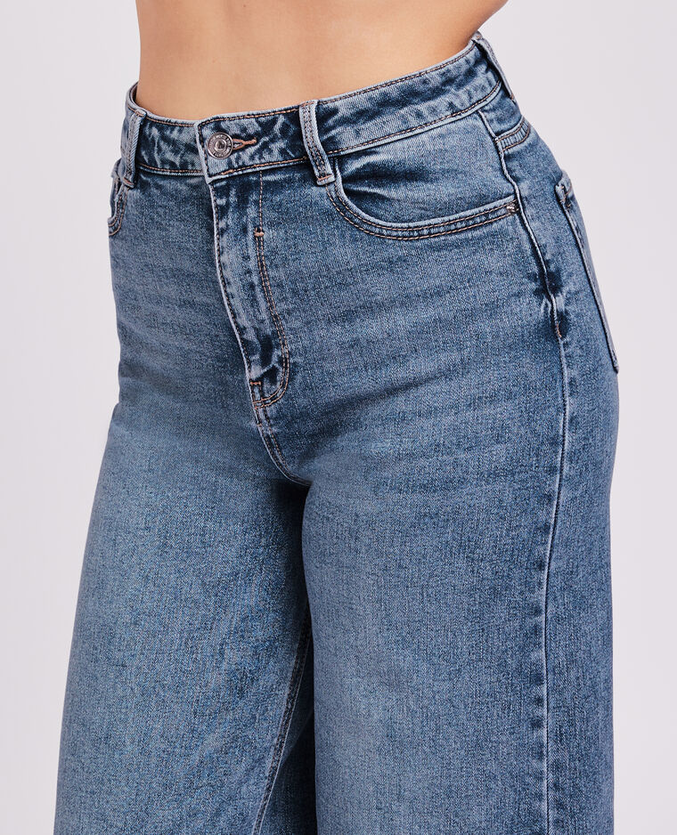 Jean large effet délavé bleu - Pimkie
