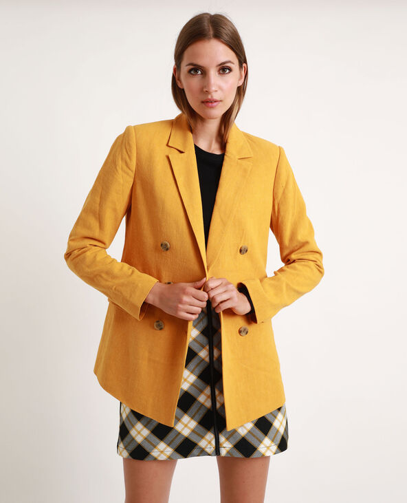 Blazer double boutonnage orange - Pimkie