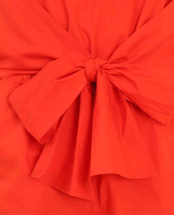 Combi short avec noeud rouge - Pimkie