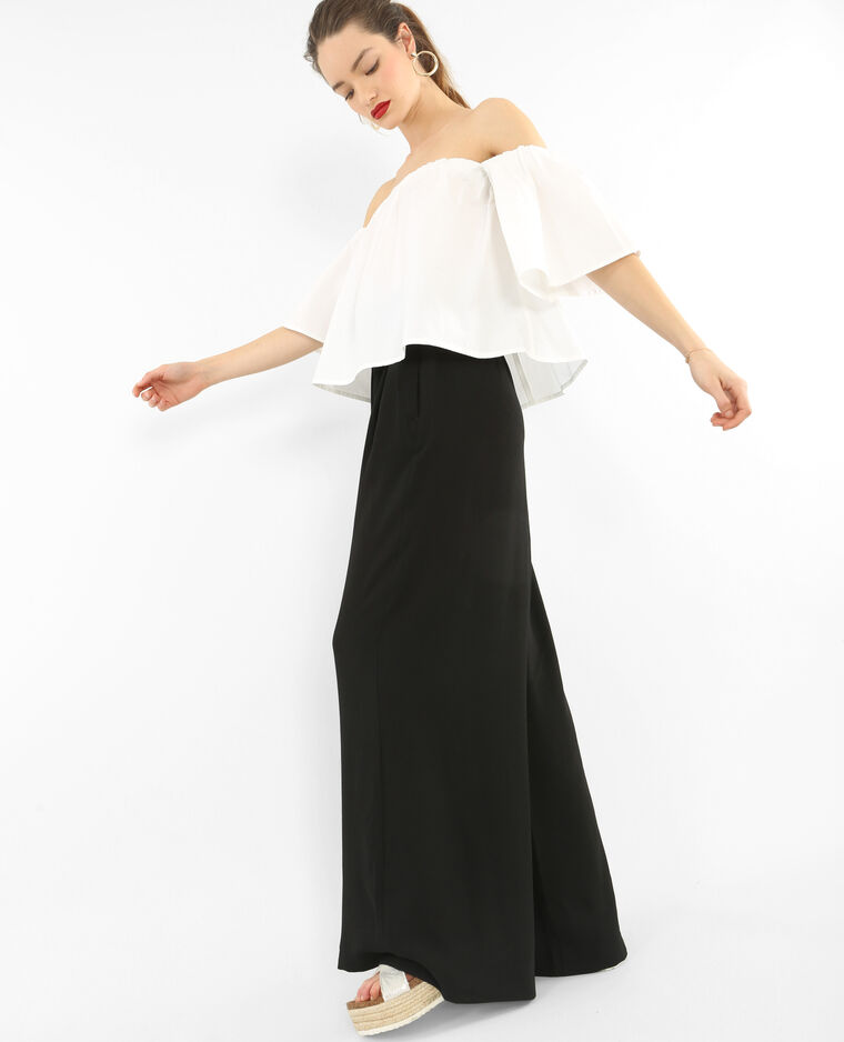 Blouse cropped blanc - Pimkie