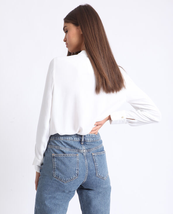 Blouse à boutons blanc - Pimkie