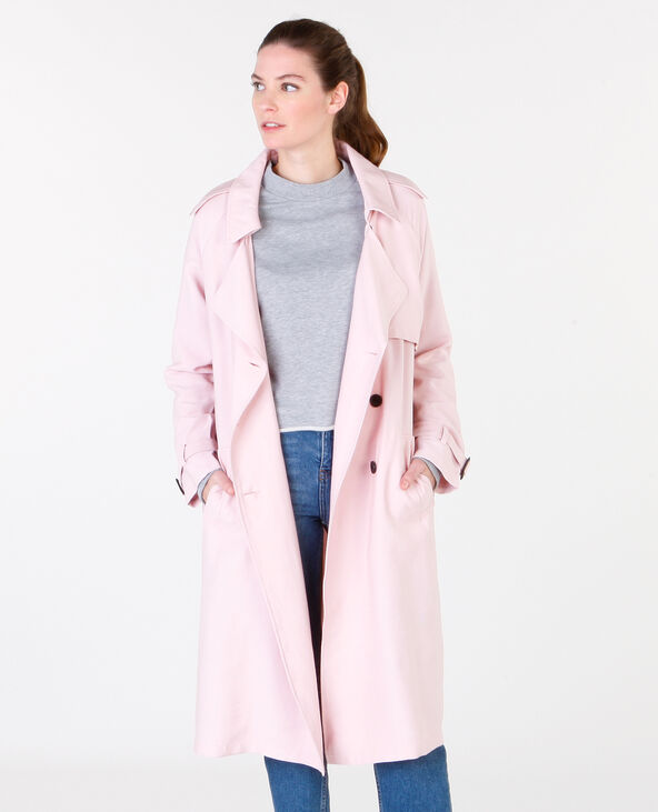 Trench fluide rose clair - Pimkie