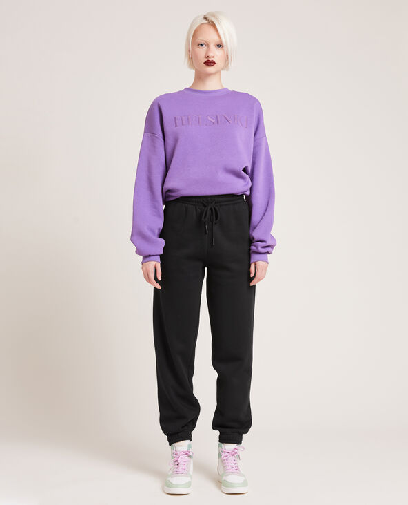 Pantalon de jogging en molleton noir - Pimkie