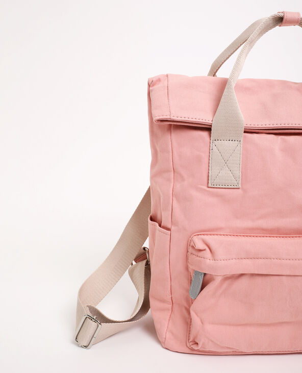 Sac à dos en tissu beige - Pimkie