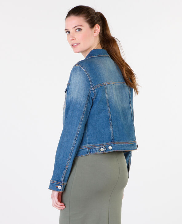 Veste denim bleu foncé - Pimkie
