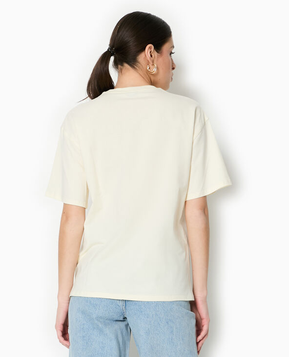 T-shirt oversize avec print devant blanc - Pimkie