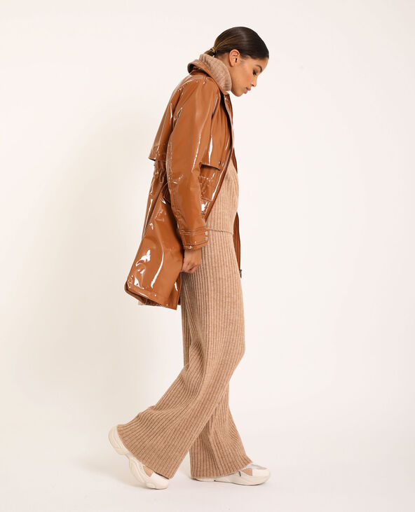 Parka en skai marron - Pimkie