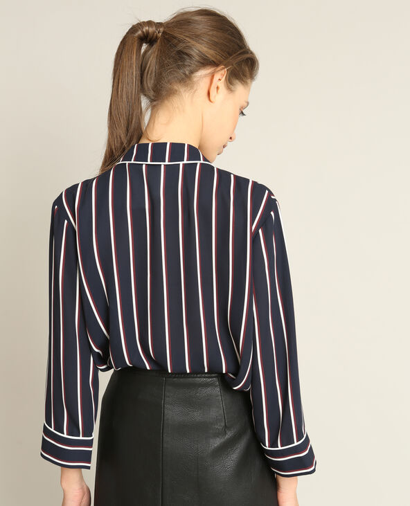 Chemise style pyjama bleu marine - Pimkie