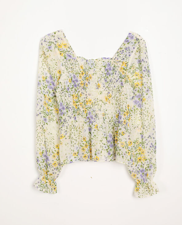 Blouse fleurie blanc - Pimkie