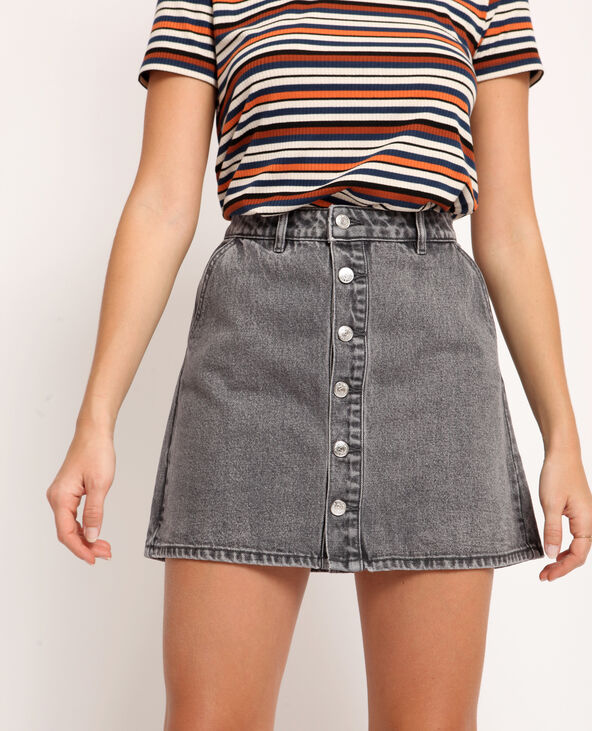 Jupe jean grise cheap
