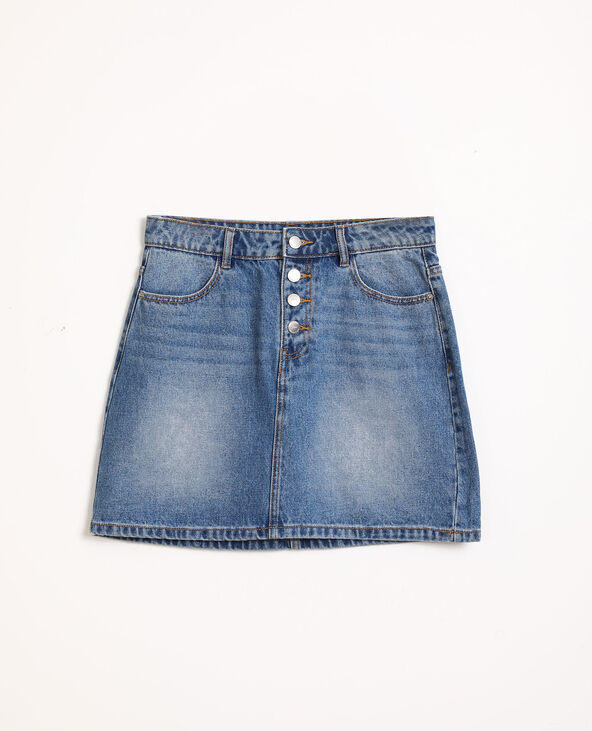 Jupe en jean bleu - Pimkie