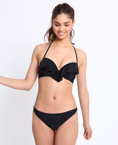 Bas de bikini tanga noir - Pimkie