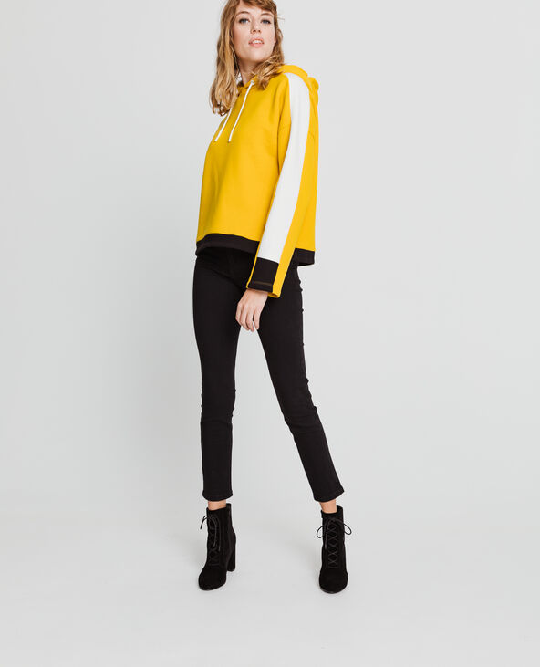 Sweat à capuche sporty jaune ocre - Pimkie